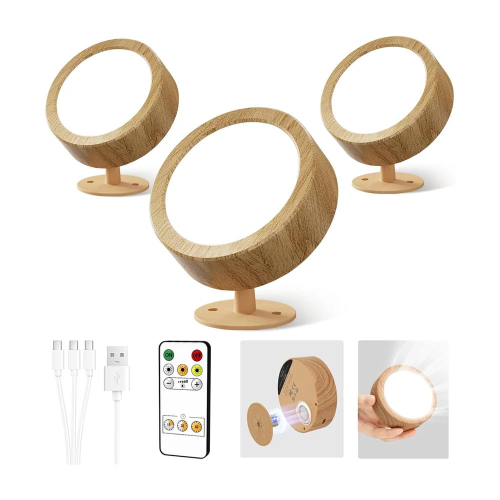 Rechargeable LED Wall Mounted Light (3 Pack)